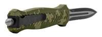 FPSTACTICAL Firth ACU Digital Camouflage Olive Green, Light Tan, and Black Dual Edge Serrated OTF Knife 3.5"
