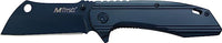 MTech USA Navy Blue Tinite Coated Cleaver Spring Assisted Stainless Steel Pocket Knife 3.5" MT-A1001BL