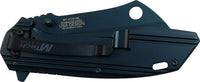 MTech USA Navy Blue Tinite Coated Cleaver Spring Assisted Stainless Steel Pocket Knife 3.5" MT-A1001BL