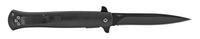 Pacific Solutions USA Spring Assisted Stiletto Knife Black w Bald Eagle & American Flag Scales 4"