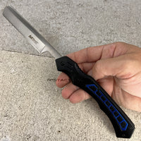 MTech USA Cut-Throat Shaving Razor Black and Blue MT-1007BL 3.75"