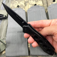 Tac-Force Black & Silver Spring Assisted Tanto Blade EDC Knife 3.5"