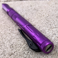 FPSTACTICAL Kuboton Compact OTF Tactical Pen Knife Purple with Dual Edge Black Blade 1.75"