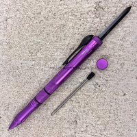 FPSTACTICAL Kuboton Compact OTF Tactical Pen Knife Purple with Dual Edge Black Blade 1.75"
