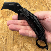 Tac-Force Black Panther Karambit Spring Assisted Tactical Knife w Glass Breaker 3"