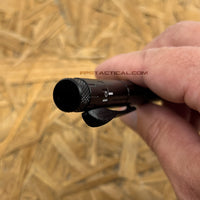 FPSTACTICAL Kuboton Compact OTF Tactical Pen Knife Black with Dual Edge Blade 1.75"