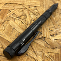 FPSTACTICAL Kuboton Compact OTF Tactical Pen Knife Black with Dual Edge Blade 1.75"