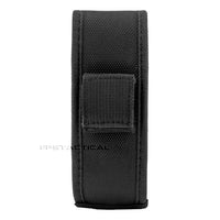 FPSTACTICAL Efficacy II OTF Knife Black & Silver w Serrated Tanto Blade and Rubberized Handle 3.5"