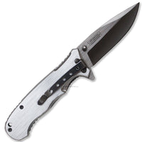 Falcon Classic Silver Spring Assisted EDC / Hunting Knife with Wood Inlay 3.25" KS32236GY