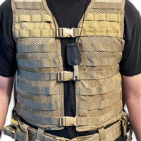 Tac-Force Evolution TFE-FIX009-TN Black / Gray Stonewash Miniature Full Tang Fixed Blade Knife w Necklace Sheath & Tan G10 Handle 2"