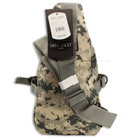 East West USA ACU Digital Camouflage Tactical Military Sling Backpack w Removable USA Flag Patch