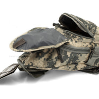 East West USA ACU Digital Camouflage Tactical Military Sling Backpack w Removable USA Flag Patch