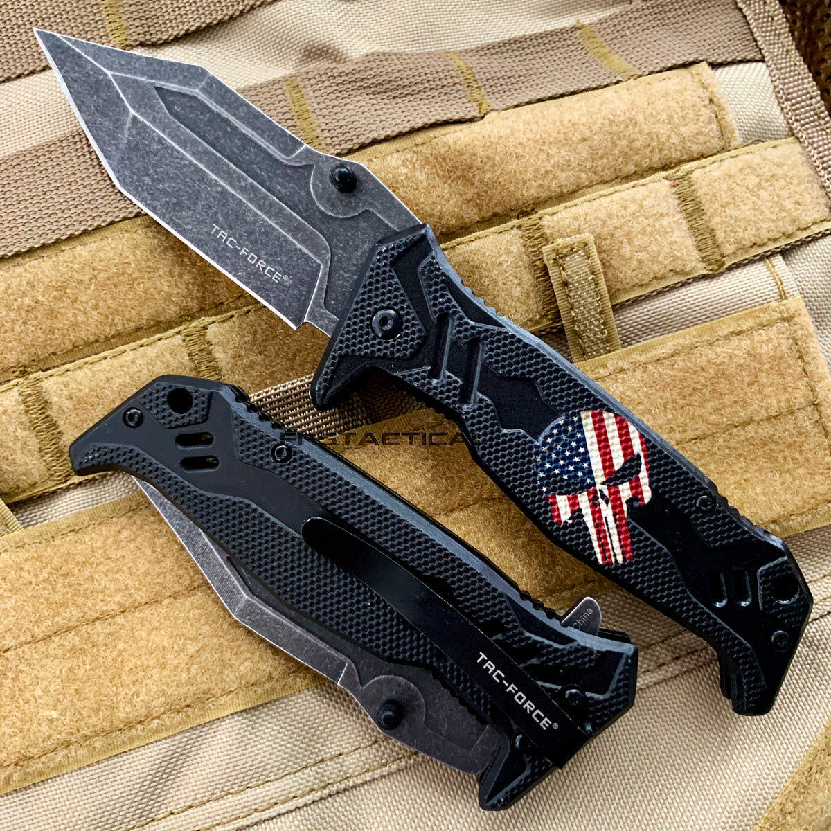 Tac-Force USA Punisher Skull Spring Assisted Tactical Knife w