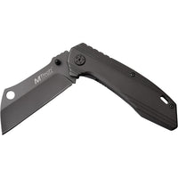MTech USA Gray Tinite Coated Cleaver Spring Assisted Stainless Steel Pocket Knife 3.5" MT-A1001GY