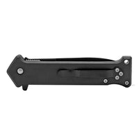 Pacific Solutions Marijuana Leaf Rasta Flag Spring Assisted Joker Stiletto Knife 3.75"