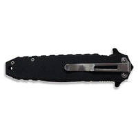 Pacific Solutions USA Punisher Skull Spring Assisted Stiletto Knife Red White Blue and Black 3.5"