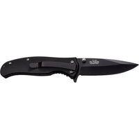 Tac-Force Classic Black Spring Assisted Compact Pocket Knife w Aluminum G10 Style Scales TF-420BK 3"