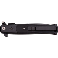 Tac-Force TF-428G10 Milano Spring Assisted Stiletto Pocket Knife Black with G10 Scales 3.75"