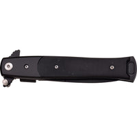 Tac-Force TF-428G10 Milano Spring Assisted Stiletto Pocket Knife Black with G10 Scales 3.75"
