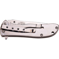 Tac-Force Chrome Mirror Finish Classic Style Spring Assisted Compact Pocket Knife 2.75"