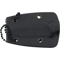 Tac-Force Evolution TFE-FIX009-TN Black / Gray Stonewash Miniature Full Tang Fixed Blade Knife w Necklace Sheath & Tan G10 Handle 2"