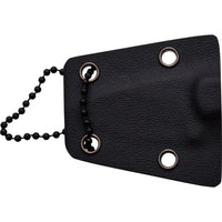 Tac-Force Evolution Black / Gray Stonewash Miniature Full Tang Fixed Blade Knife w Necklace Sheath 1.75"