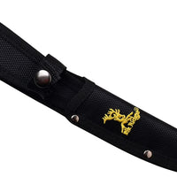 Elk Ridge Dual Edge Fixed Blade Fishing Fillet Knife w Sawback and Nylon Fiber / Rubber Handle 6"