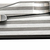 MTech USA Ball Bearing Silver USA Flag Compact Manual Folding Pocket Knife w Black Ash Wood 3"