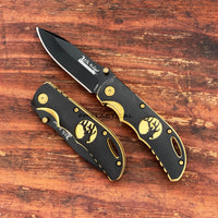 Elk Ridge Evolution ERE-FDR002-BG Gold and Black Manual Folding Compact Pocket Knife 2.75"
