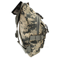East West USA ACU Digital Camouflage Tactical Military Sling Backpack w Removable USA Flag Patch