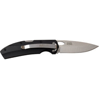 MTech USA Silver and Black Manual Folding Compact Lightweight Lockback Pocket Knife 2.75" - MT-1076BK
