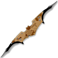 Pacific Solutions Dual Blade Bat Wing Desert Digital Camouflage Spring Assisted Knife Dual 4.5"