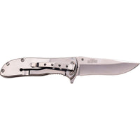 Tac-Force Chrome Mirror Finish Classic Style Spring Assisted Compact Pocket Knife 2.75"
