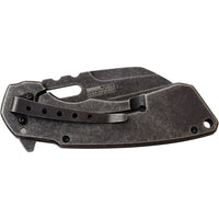 Tac-Force Black / Grey Skull Stonewashed Spring Assisted EDC Sheepsfoot Knife 3.5"
