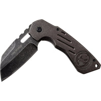 Tac-Force Black / Grey Skull Stonewashed Spring Assisted EDC Sheepsfoot Knife 3.5"
