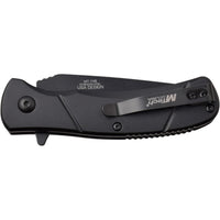MTech USA MT-1149BK Ball Bearing Black / Silver Compact Manual Folding Pocket Knife w Aluminum Scales 2.75"
